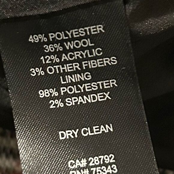 ‼️SOLD‼️HOUSE OF HARLOW NWT Gray Strapless Wool Blend Houndstooth Mini Dress - Picture 11 of 16